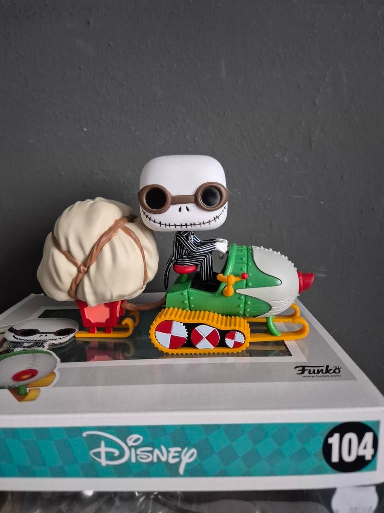 Funko pop Jack Skellington in snowmobile, Ophalen of Verzenden, Overige figuren, Beeldje of Figuurtje