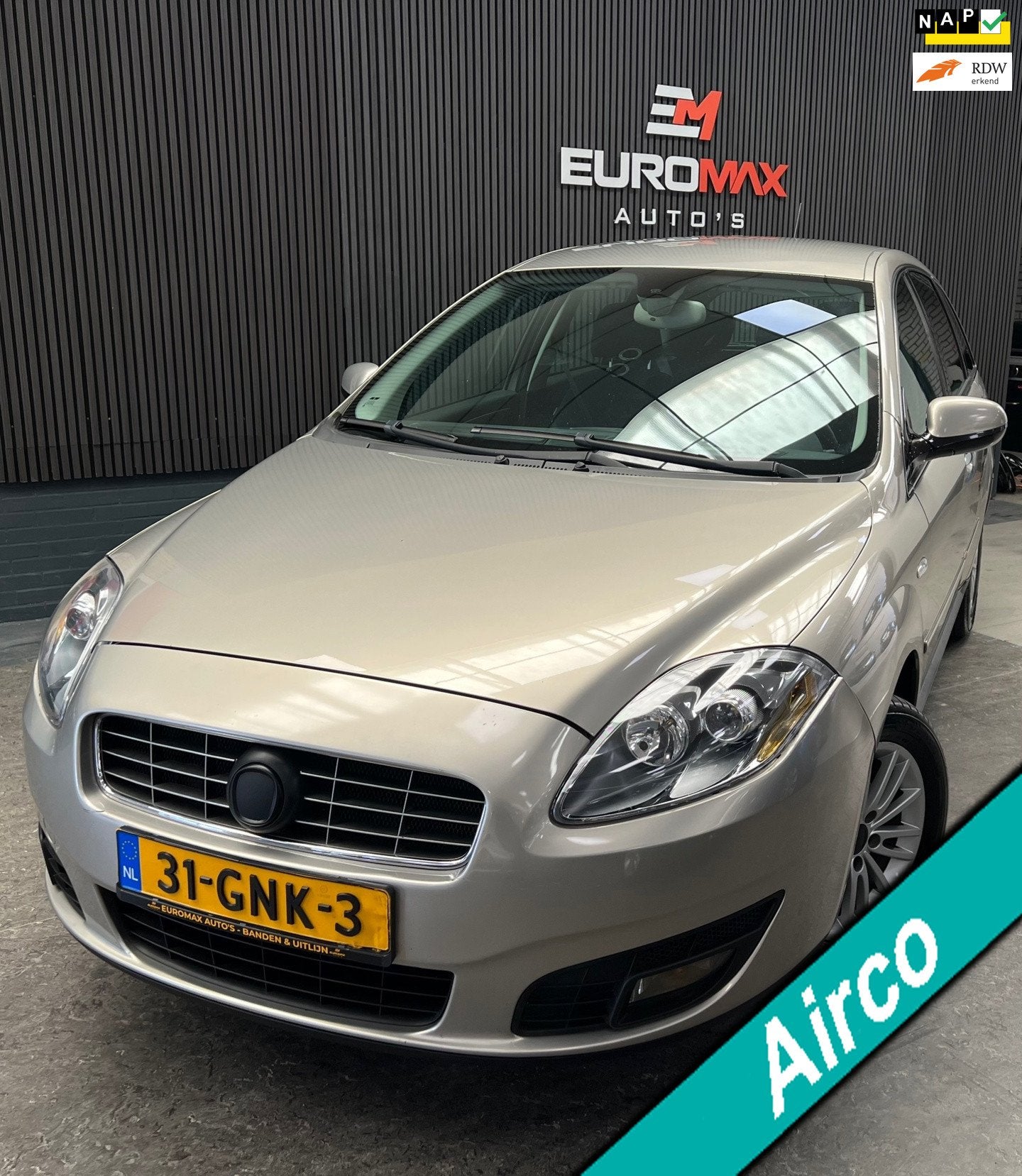 Fiat Croma 1.8 16V Corporate 2e Eigenaar - NAP - Cruise - Pa, Voorwielaandrijving, Stof, Gebruikt, Zwart