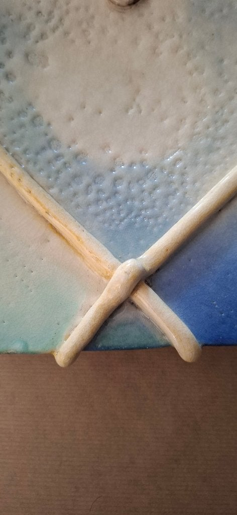 Handgemaakt Keramisch Schaal / Plateau (28 x 28 x 4 cm), Huis en Inrichting, Porselein of Keramiek, Schaal, Nieuw, Ophalen of Verzenden