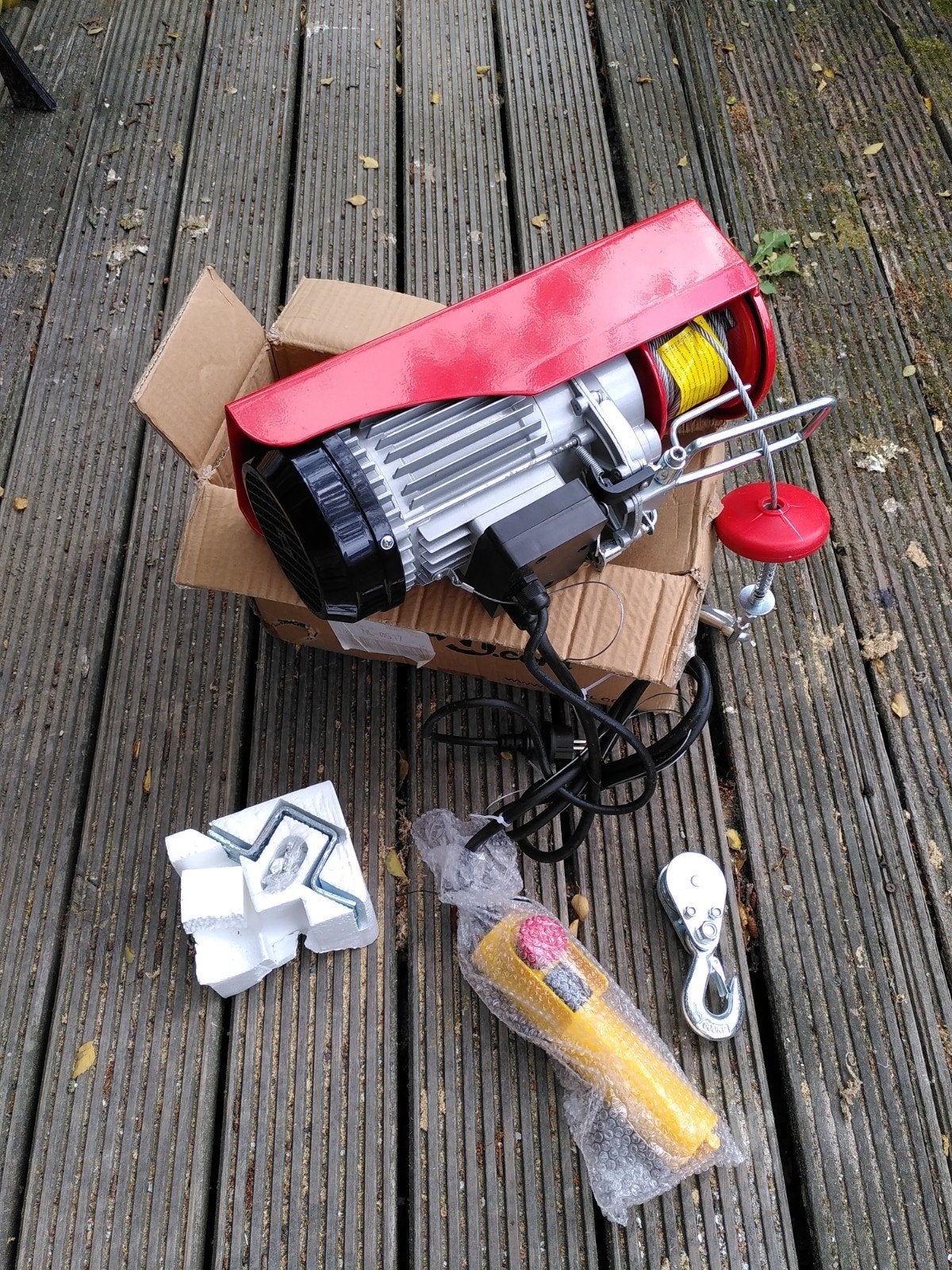 Elektrische takel 250/500 kg - Nieuw in doos, Ophalen, Nieuw, Elektrisch