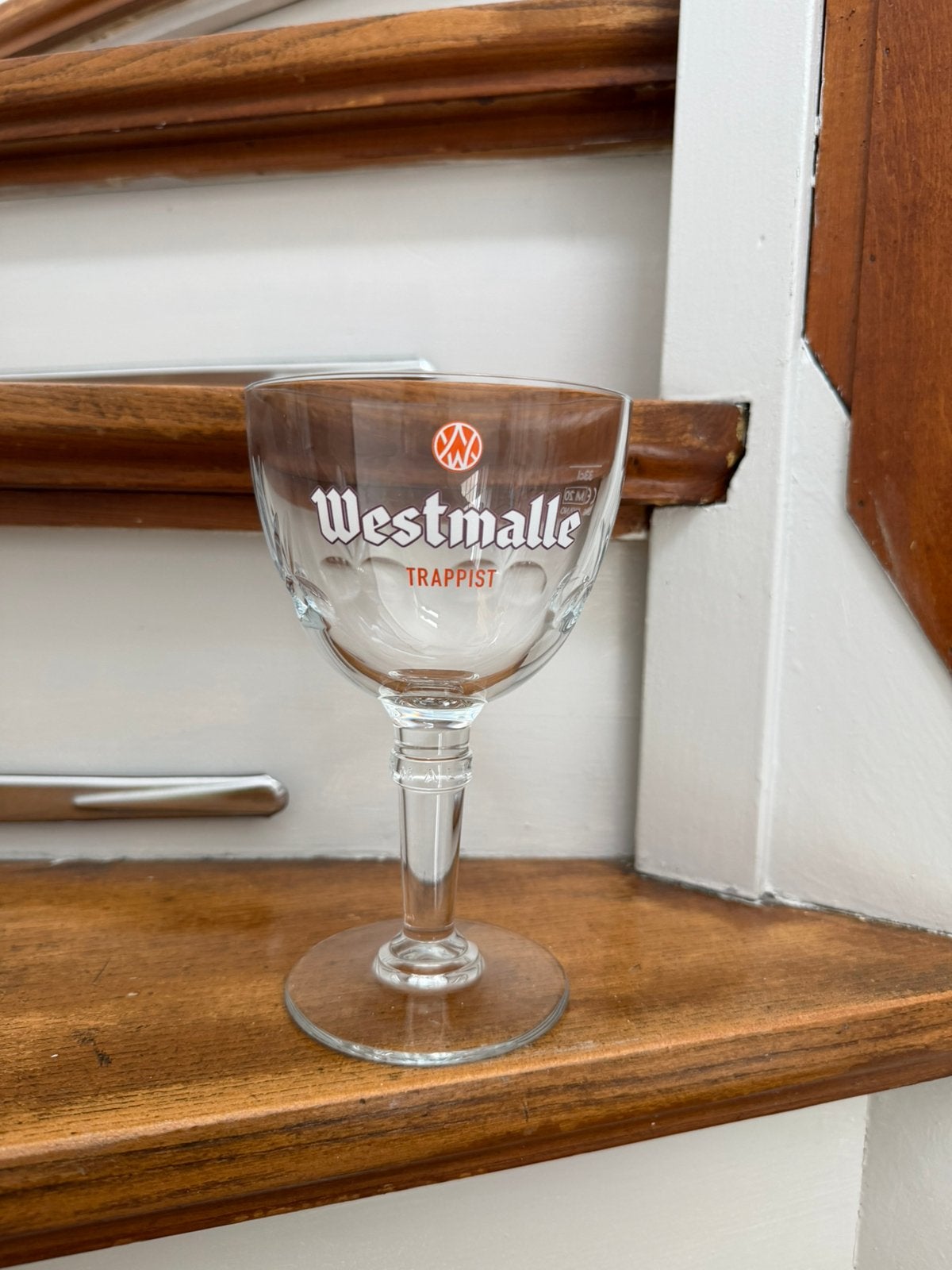 Westmalle Trappist bierglas 0,33L, Verzamelen, Ophalen of Verzenden, Zo goed als nieuw, Glas of Glazen, Overige merken