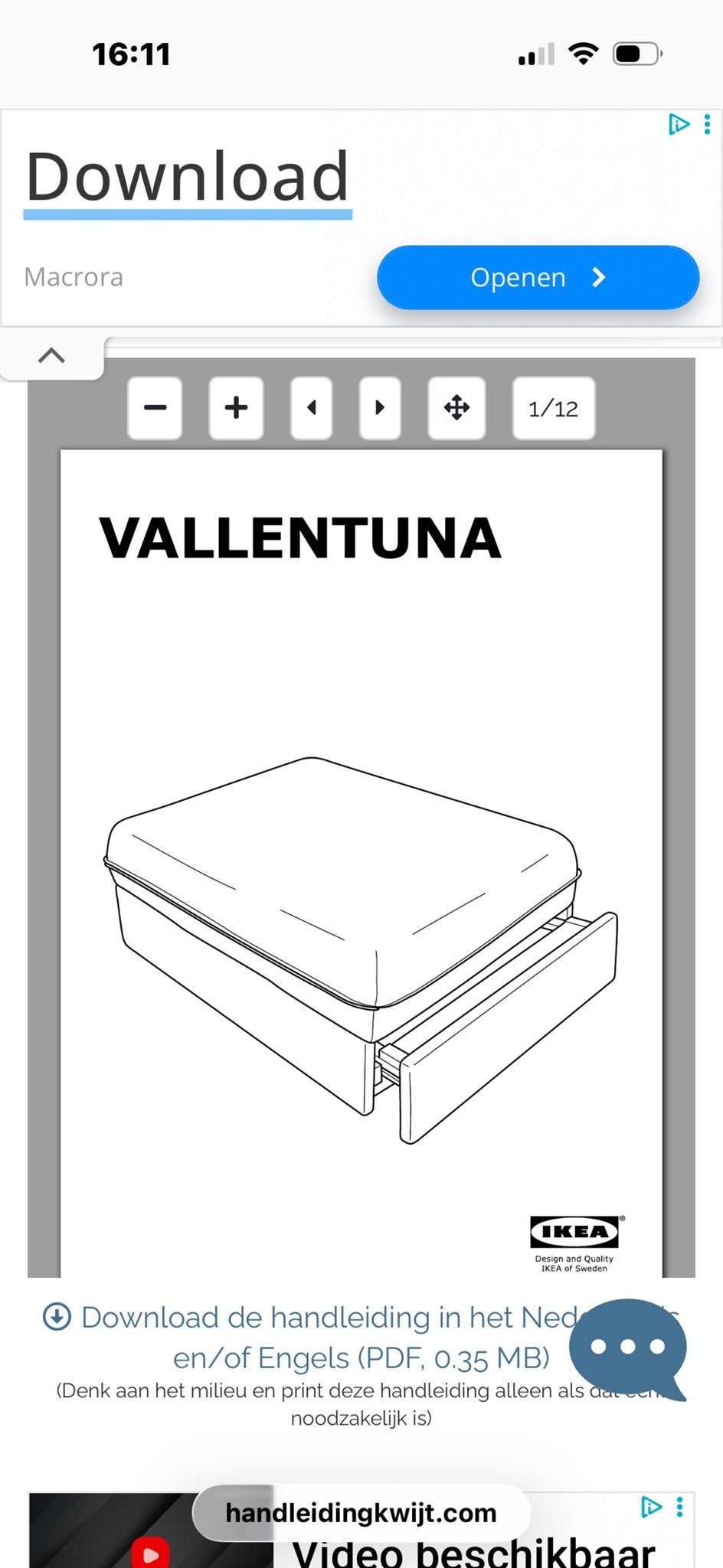 IKEA VALLENTUNA slaapbank module, Ophalen, Gebruikt, Eenpersoons, 80 cm