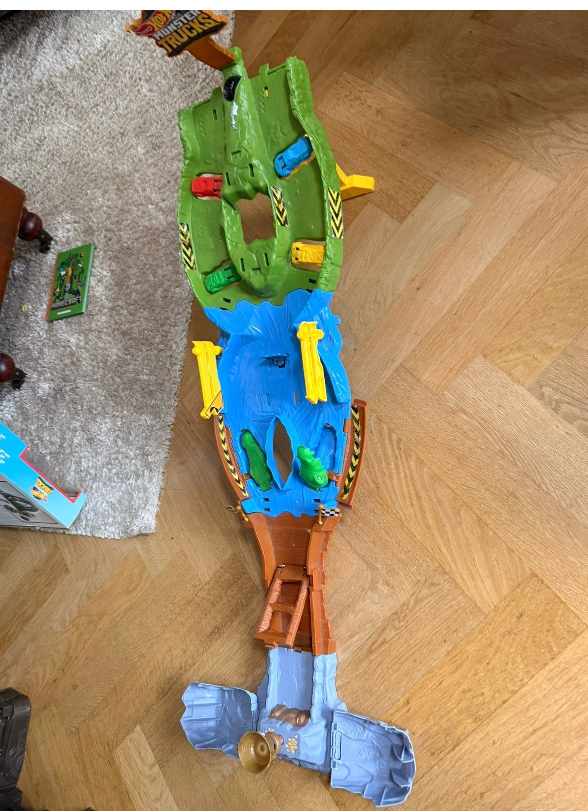 Hot Wheels Monster Trucks Slopend Circuit speelset, Ophalen, Gebruikt