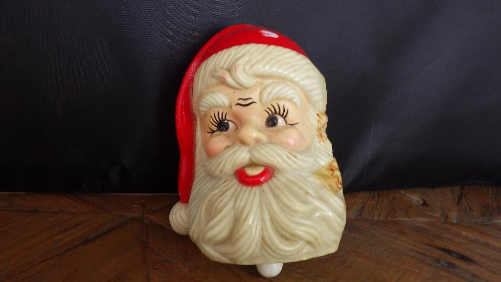 mooi kerstmanhoofd als muziekdoosje, Ophalen of Verzenden, Gebruikt
