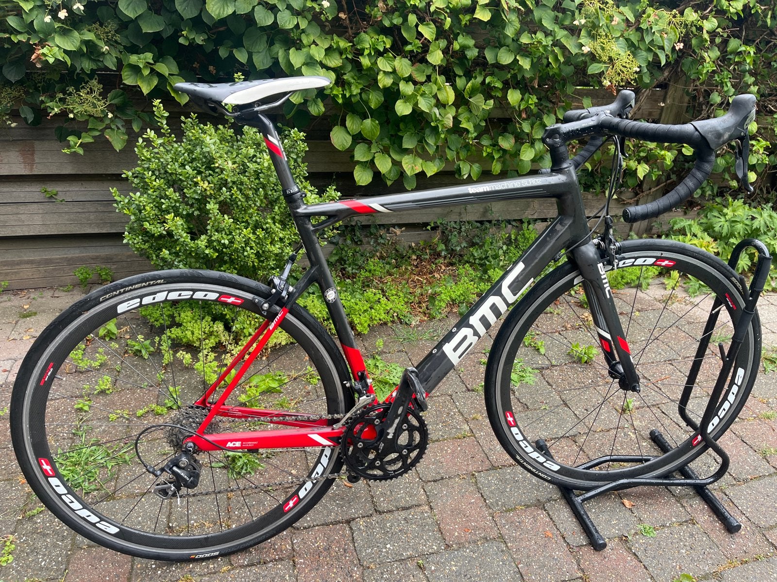 BMC Teammachine SLR02 racefiets Shimano 105 - 20 versn., Fietsen en Brommers, Fietsen | Racefietsen, Gebruikt, Carbon, Velgrem