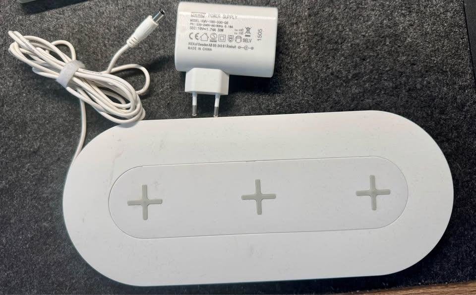 IKEA wireless charger, original adapter included, Ophalen of Verzenden, Zo goed als nieuw, Ikea