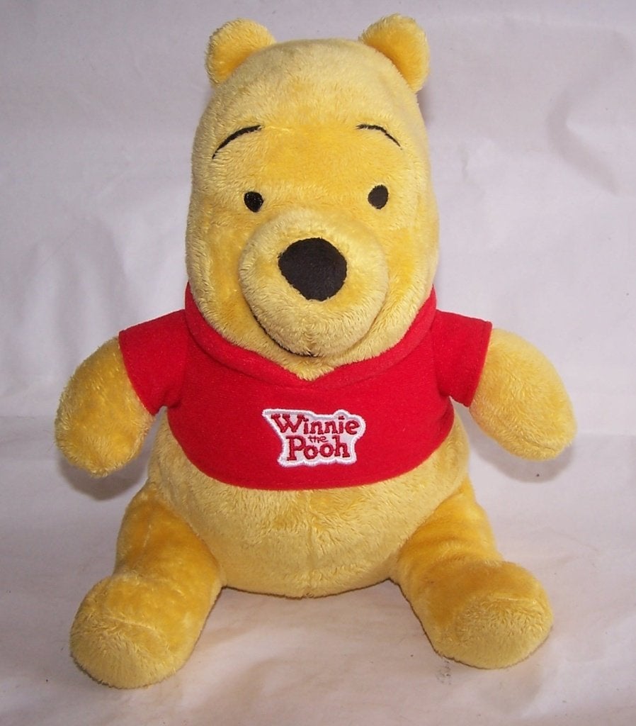 Winnie de Poeh knuffel met geluid- Disney. Izgs., Disney, Met kleding of accessoire, Disney, Geel