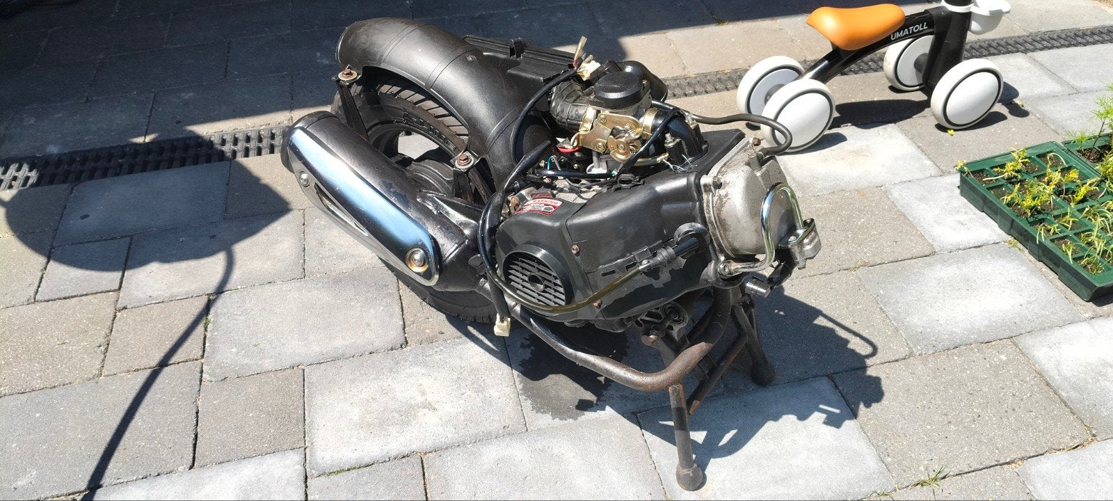 GY6 80cc Motorblok met Nieuwe Carburateur, Cilinder & Kop, Ophalen