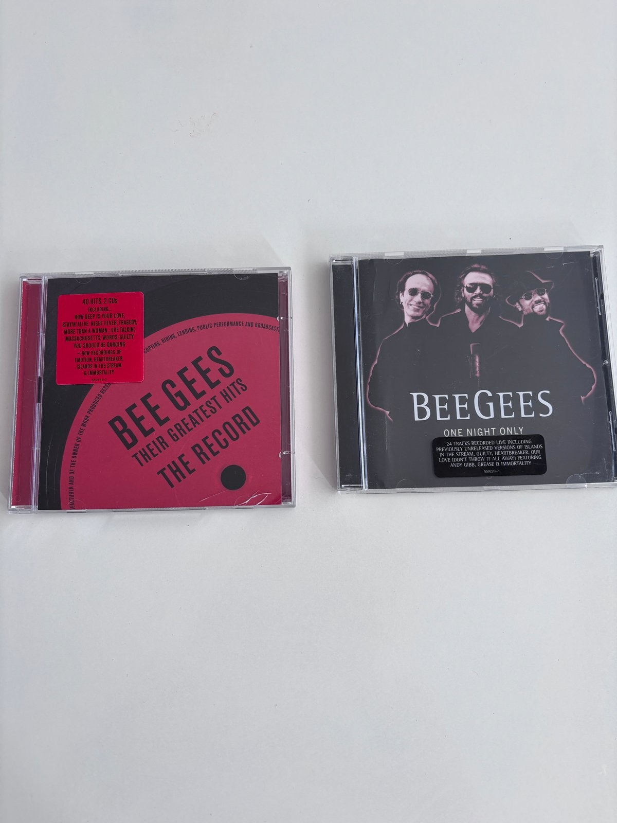 Bee Gees CD Collectie: Greatest Hits & One Night Only, Ophalen of Verzenden, 1990 - 1999, Zo goed als nieuw, Boxset