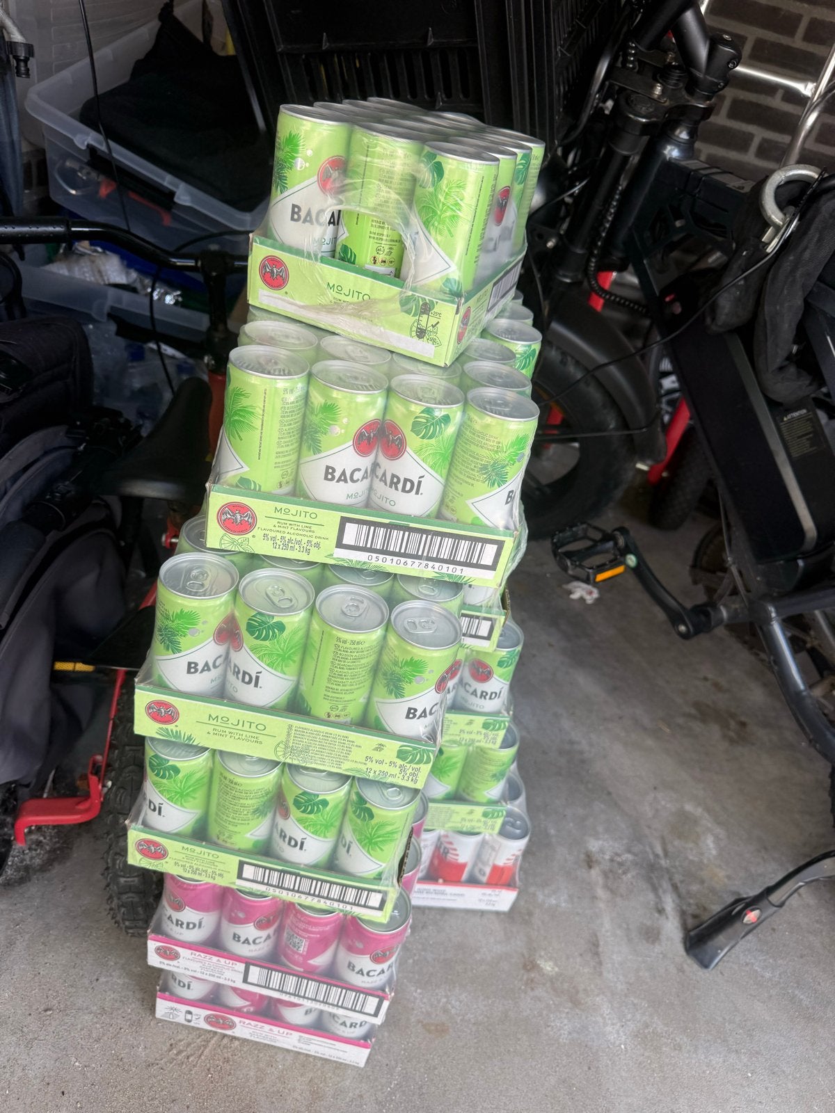 Bacardi, Ophalen