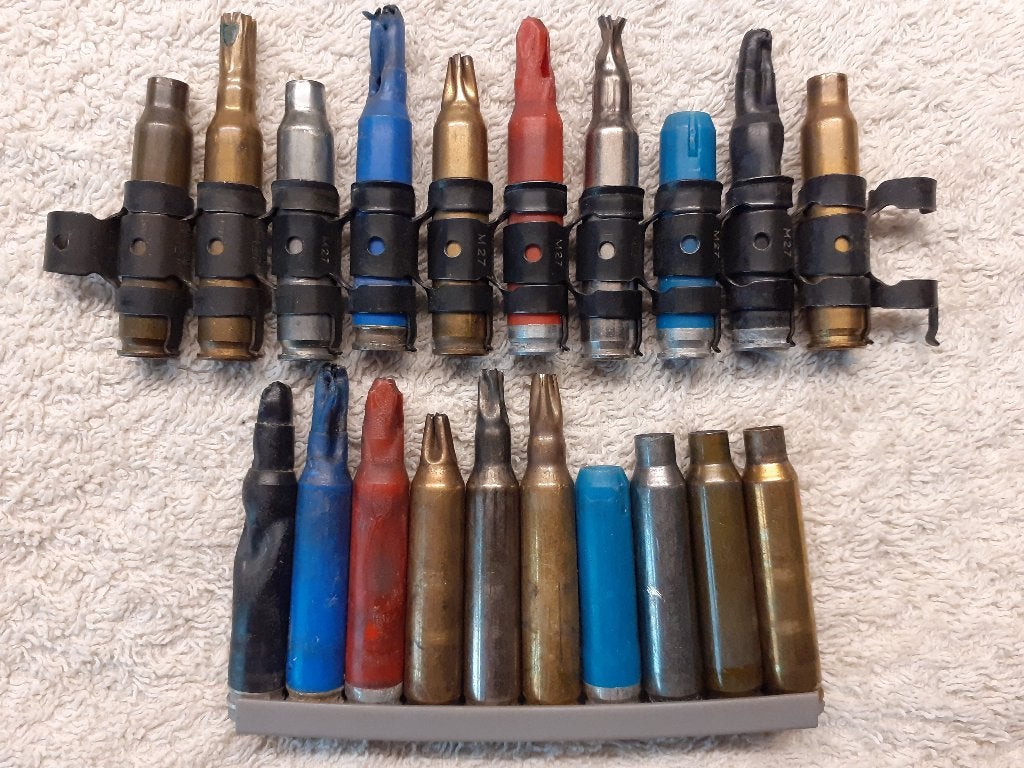 10 verschillende hulzen 5,56mm set1(ONKLAAR), Verzenden, Landmacht, Nederland, Hulzen of Bodemvondsten