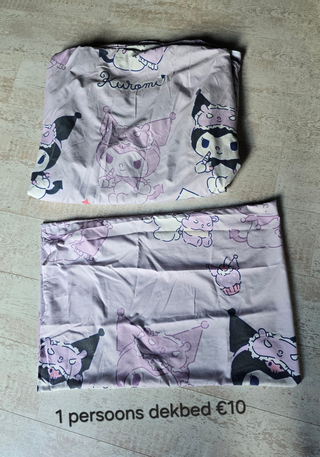 kuromi kinderkamer dekbedden 1 persoons, Ophalen, Jongetje of Meisje, Wit, Dekbedovertrek