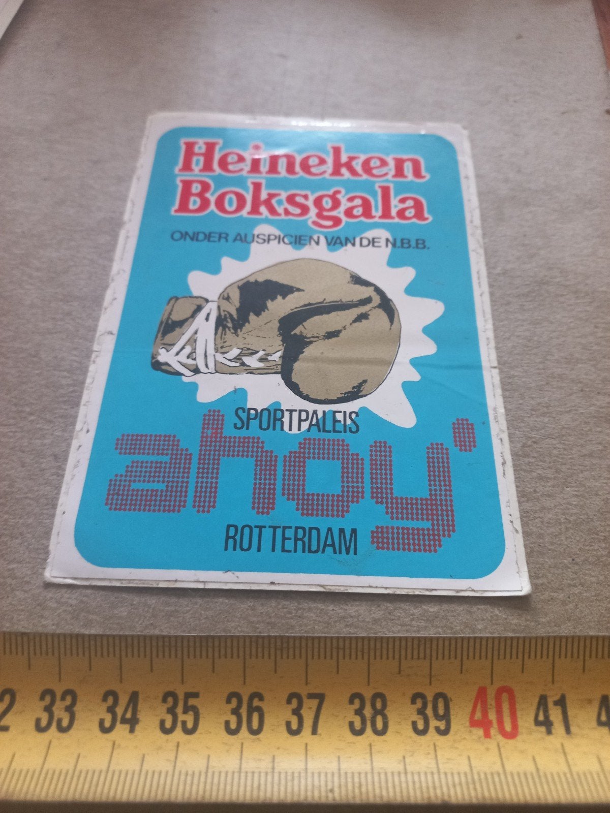 Vintage Heineken Boksgala  - Sportpaleis Ahoy Rotterda, Ophalen of Verzenden, Gebruikt, Bedrijf of Vereniging
