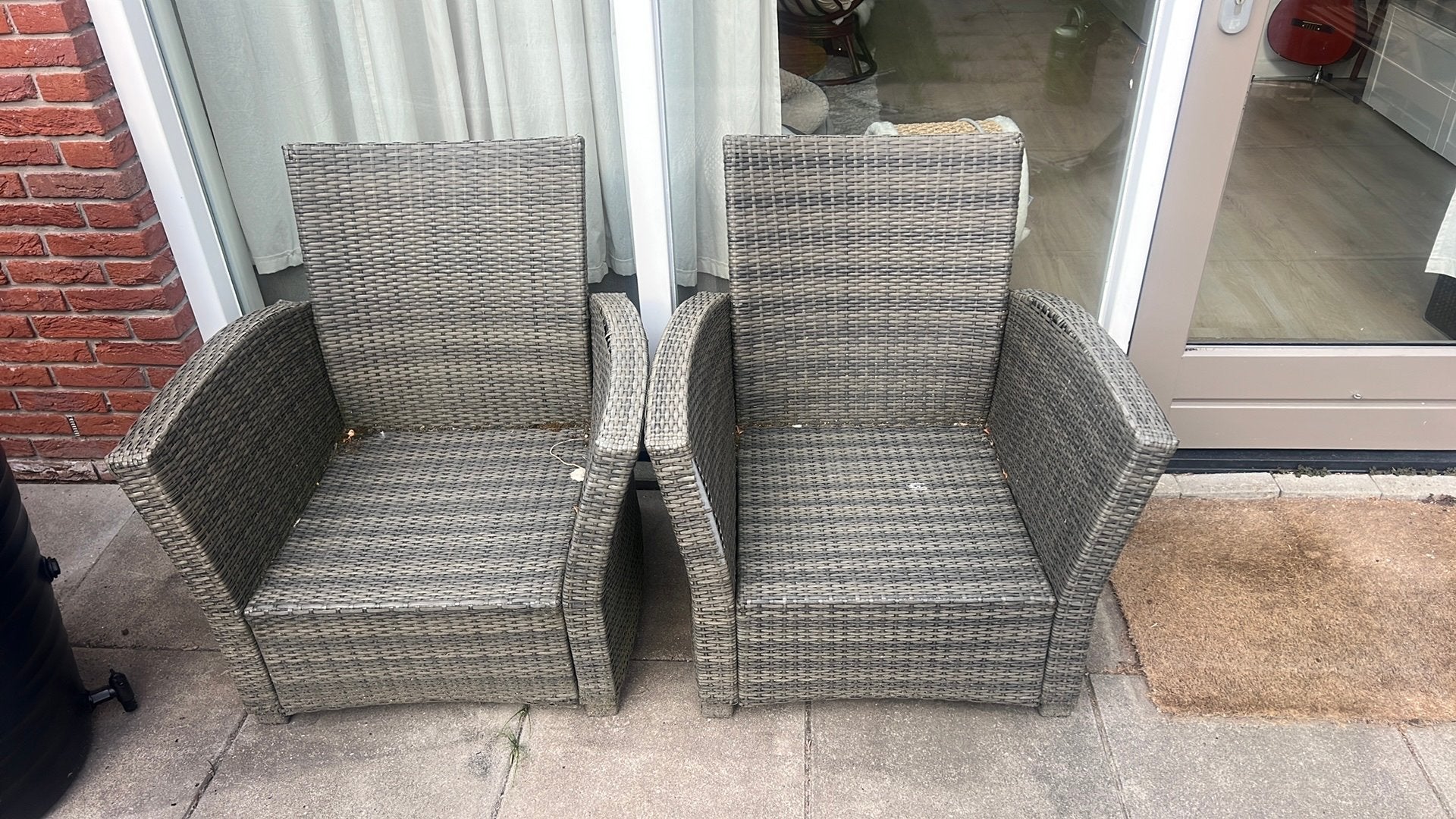 2 tuinstoelen, Tuin en Terras, Ophalen, Zo goed als nieuw, Kunststof