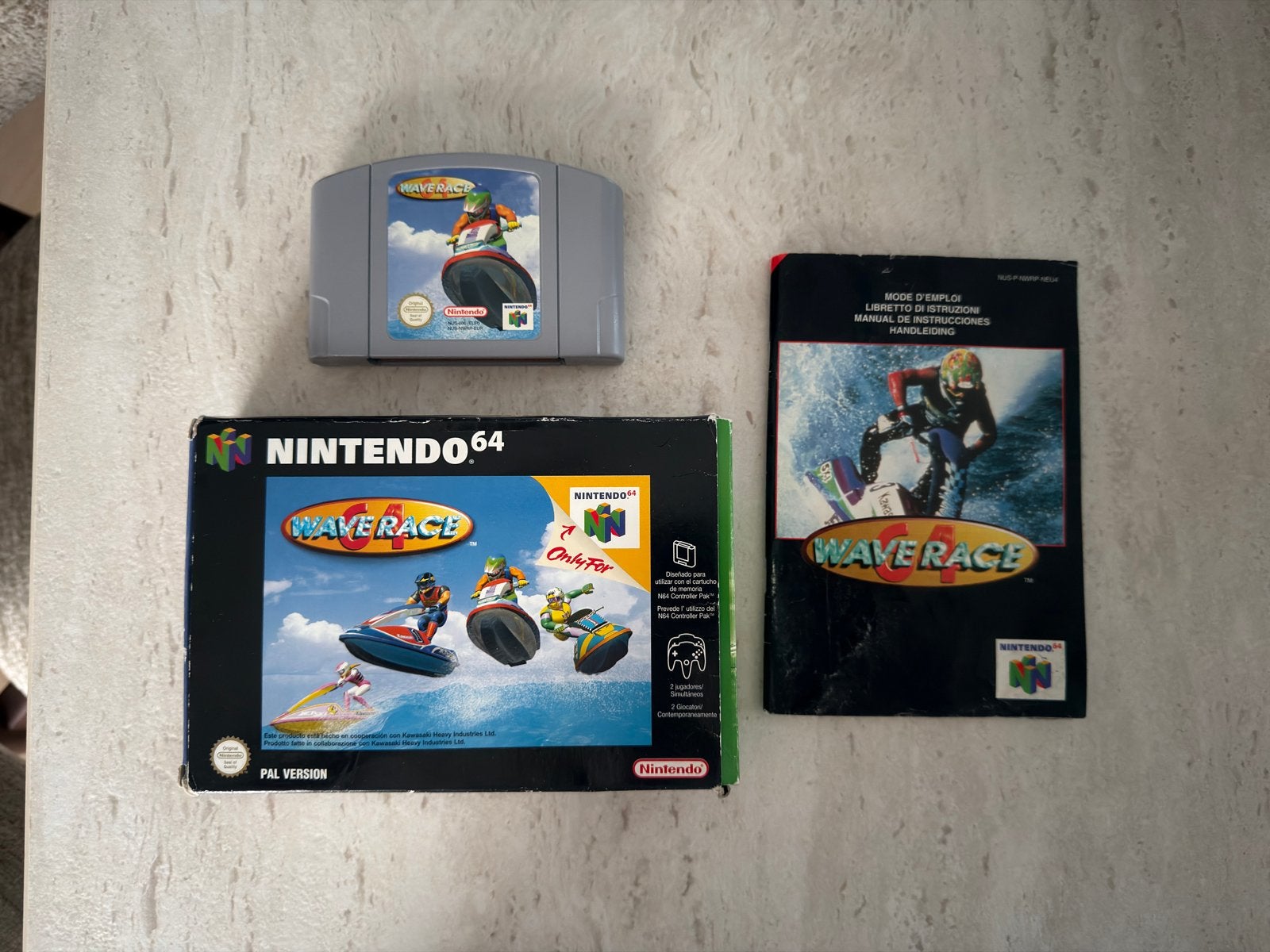 Wave Race 64 Nintendo 64 (N64) compleet met doos en boekje, Ophalen, Gebruikt, Racen en Vliegen, 2 spelers