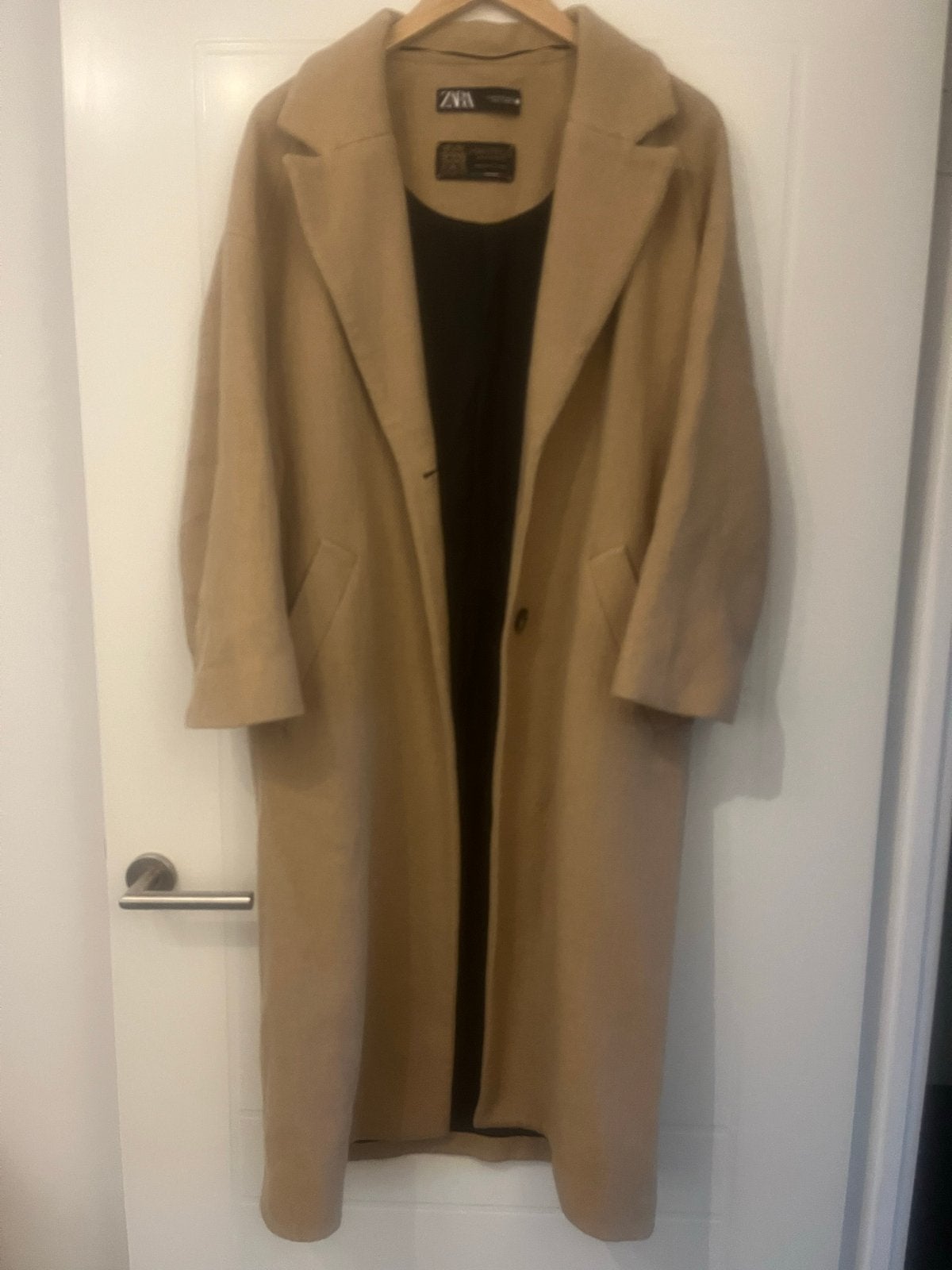 Zara wollen jas maat XS - ideaal voor herfst/winter, Ophalen of Verzenden, Zo goed als nieuw, Maat 34 (XS) of kleiner, Beige
