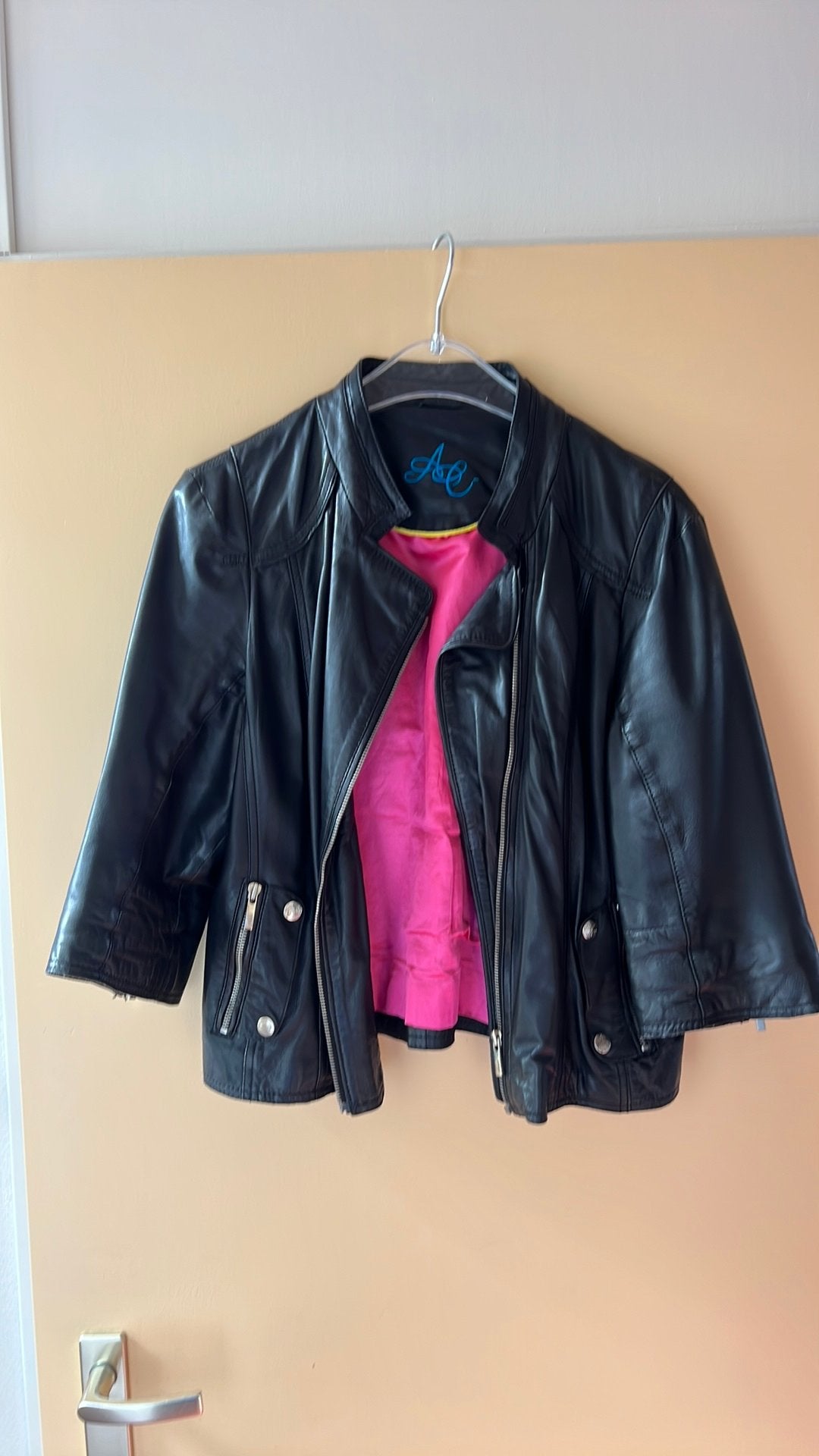 Elegant soepel leren jasje, Kleding | Dames, Ophalen of Verzenden, Zo goed als nieuw, Maat 42/44 (L), Zwart