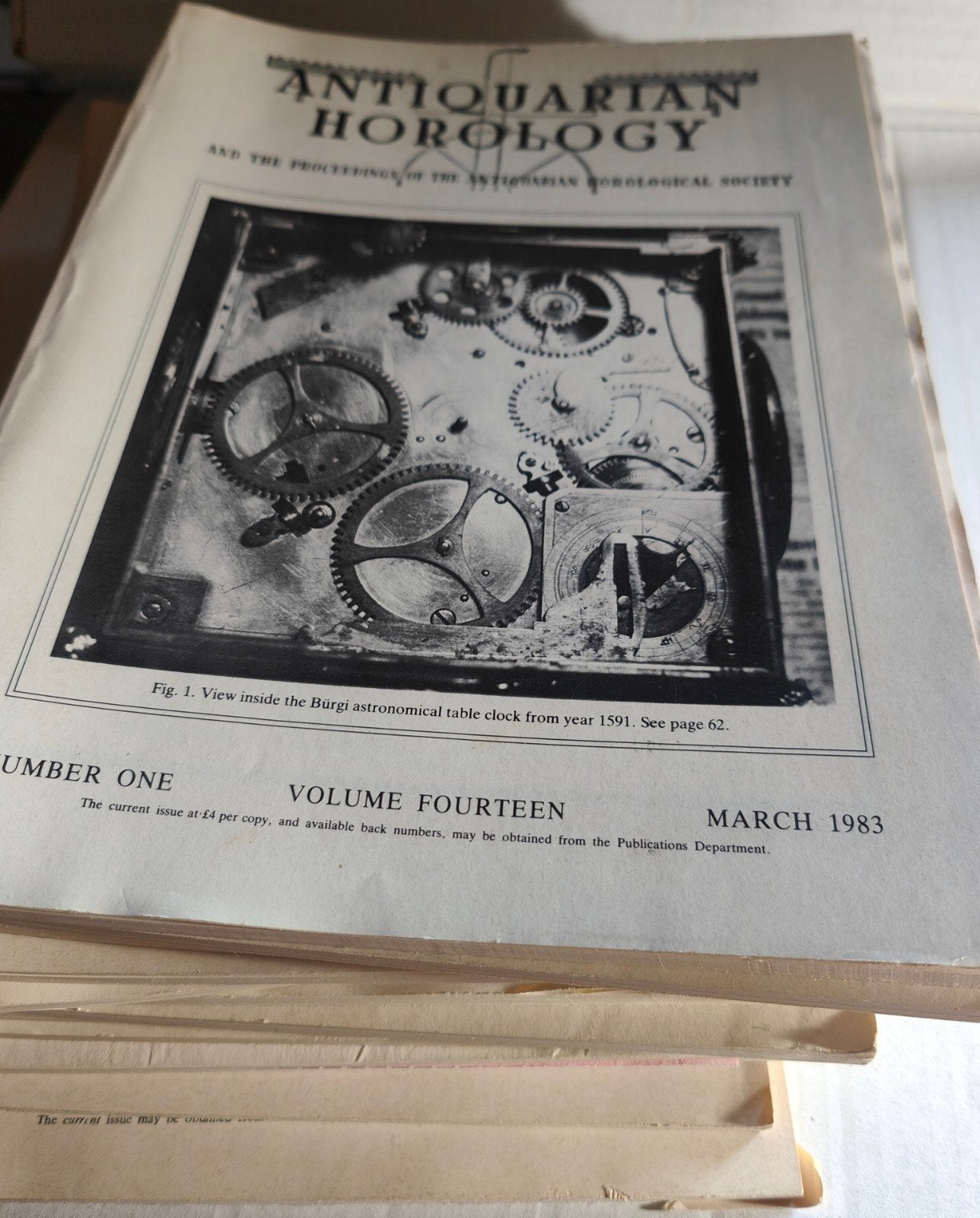 Een verzameling van 12 tijdschriften van 'Antiquarian Horolo, Ophalen of Verzenden