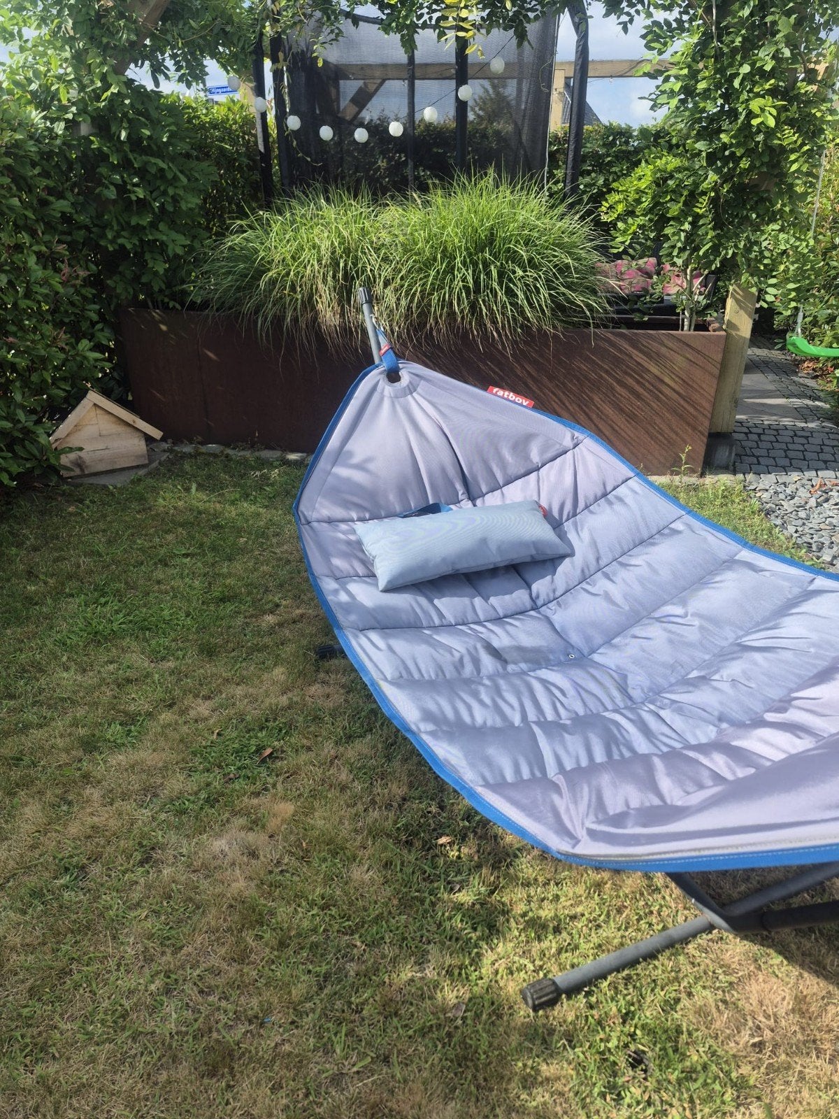 Fatboy hangmat met standaard, Tuin en Terras, Ophalen, Gebruikt, Meerpersoons, Met standaard