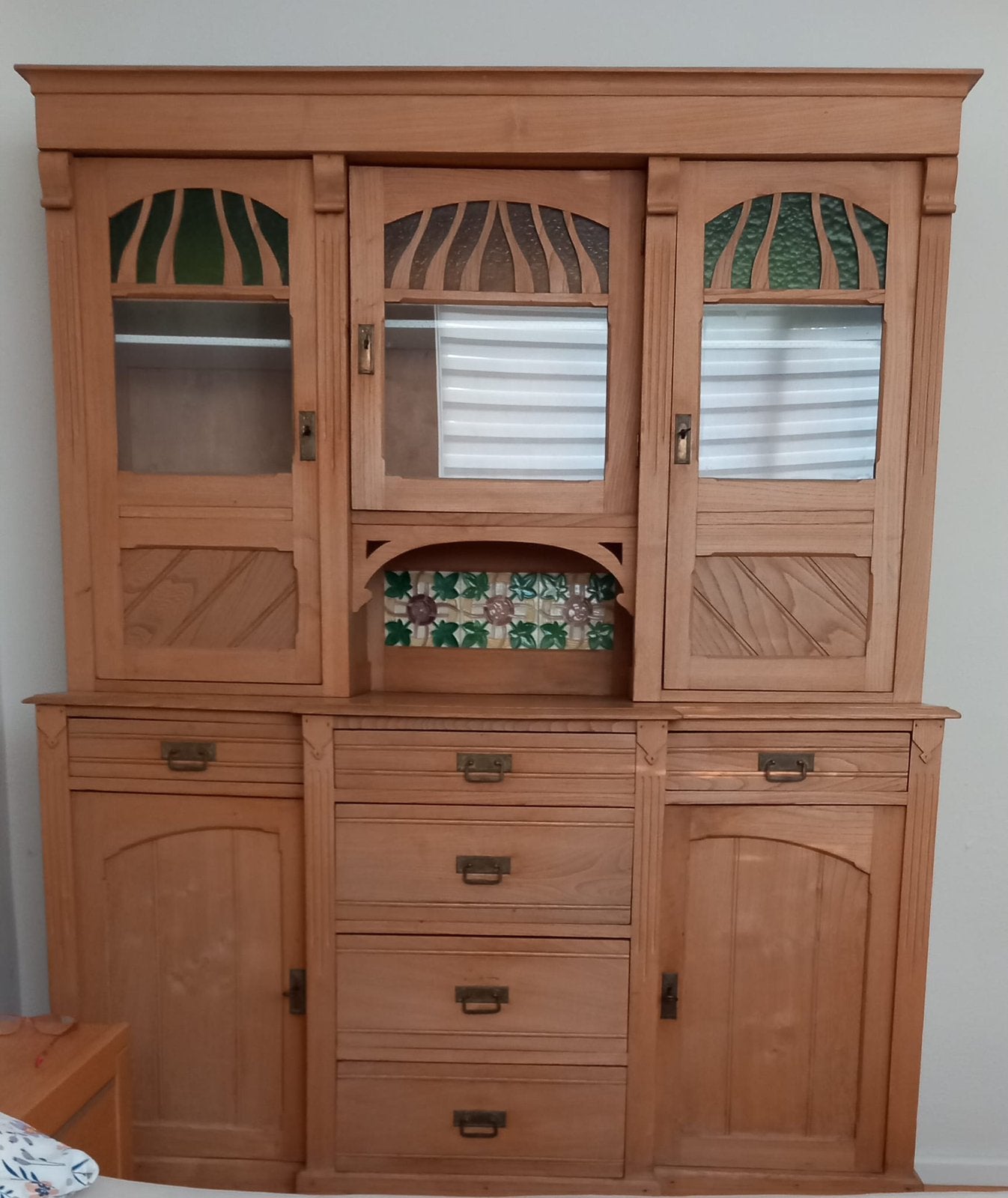 Brocante kast, Ophalen, Gebruikt, Met deur(en), 200 cm of meer