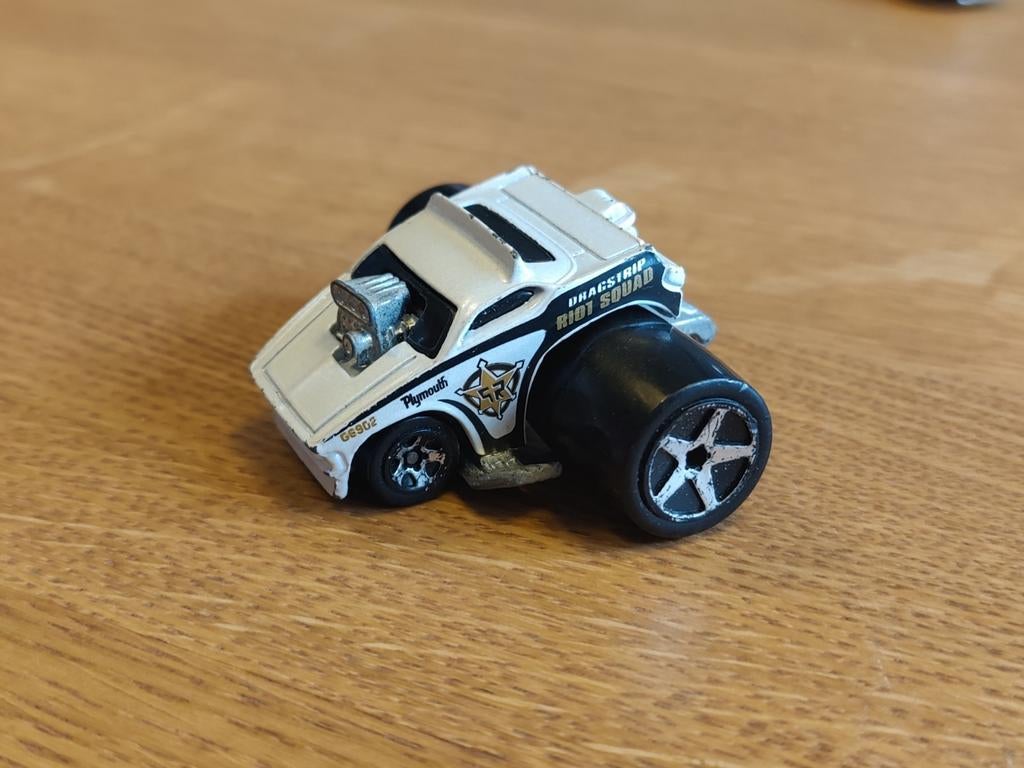 Hot Wheels Plymouth Barracuda WIT, Ophalen of Verzenden, Zo goed als nieuw, Auto