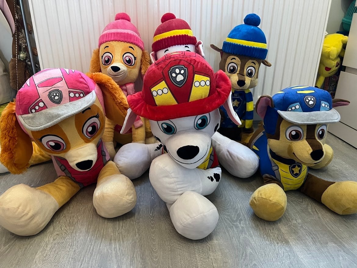 Grote Paw Patrol knuffels - Zo goed als nieuw, Ophalen, Hond, Zo goed als nieuw, Middelgroot (20 tot 80 cm)