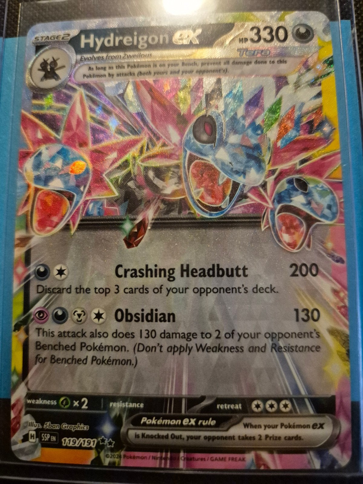 Hydreigon ex Pokémon kaart 119/191 - Nieuwstaat, Ophalen of Verzenden