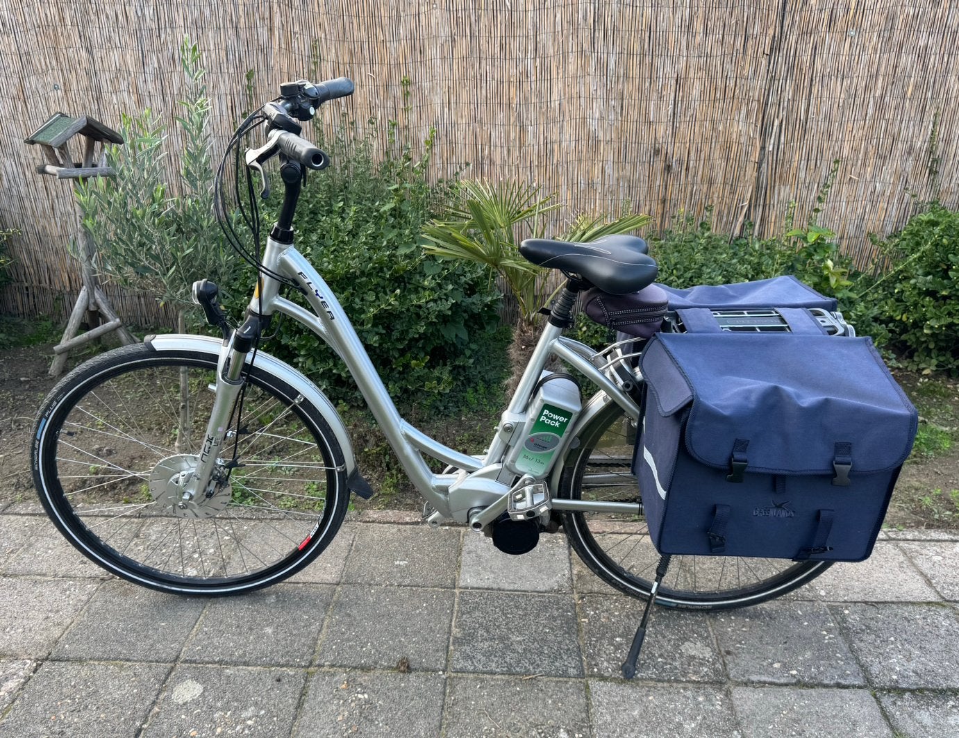 Flyer Elektrische Dames fiets met Middenmotor, Zo goed als nieuw, 51 tot 55 cm, 50 km per accu of meer, Ophalen