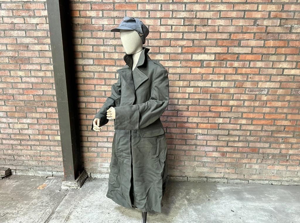 PARTIJ Vintage Wollen Legerjassen Defensie Grijs 1959, Verzamelen, Verzenden, Kleding of Schoenen, Jassen, Landmacht