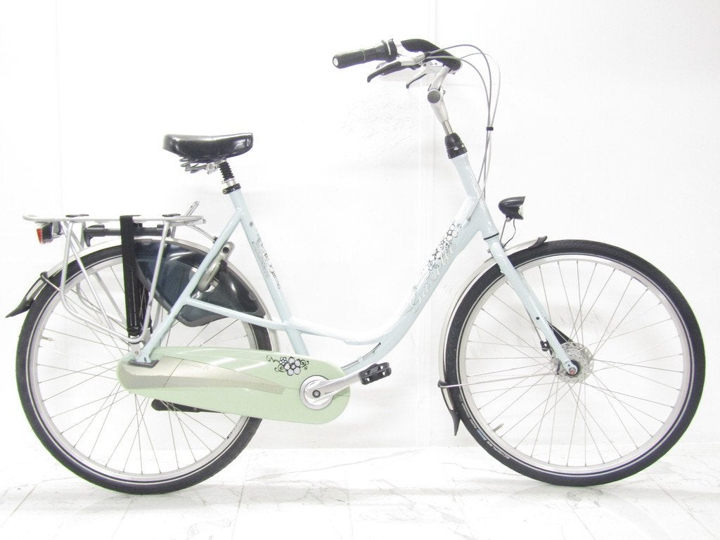 Gazelle Bloom blauw dames 61cm 28inch, 56 cm of meer, Gebruikt, Gazelle, Versnellingen