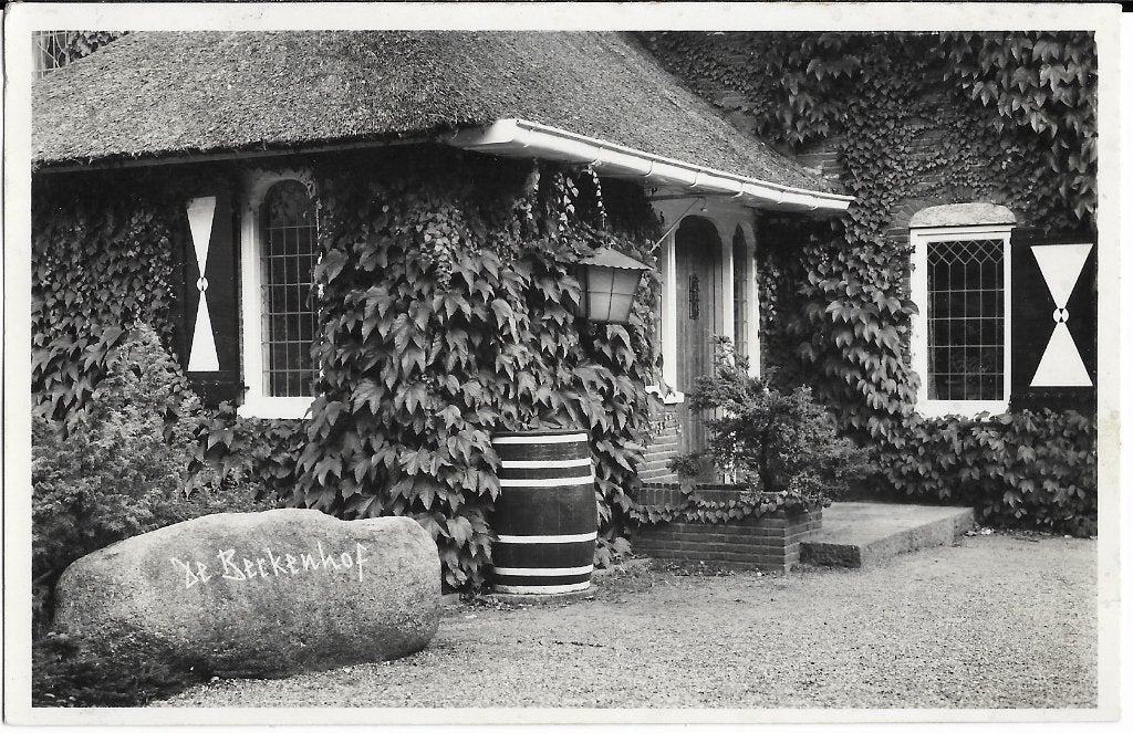 Zuidlaren, De Berkenhof, kei, vat, ton, blinden, lantaarn, Verzamelen, Ansichtkaarten | Nederland, Verzenden, 1940 tot 1960, Gelopen