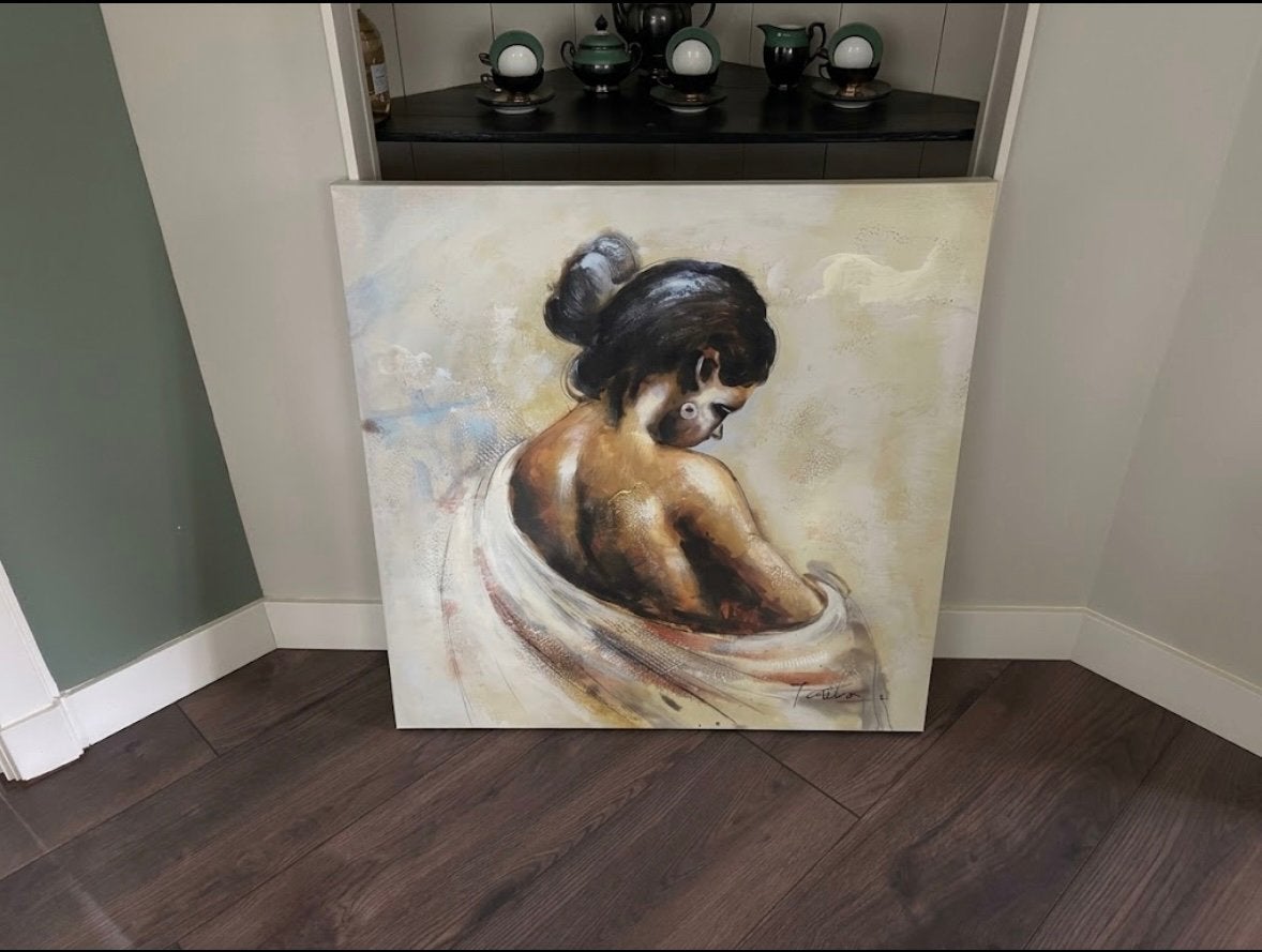 Nieuw canvas schilderij 80x80 cm, Huis en Inrichting, Nieuw, Ophalen of Verzenden, Schilderij, 75 tot 100 cm