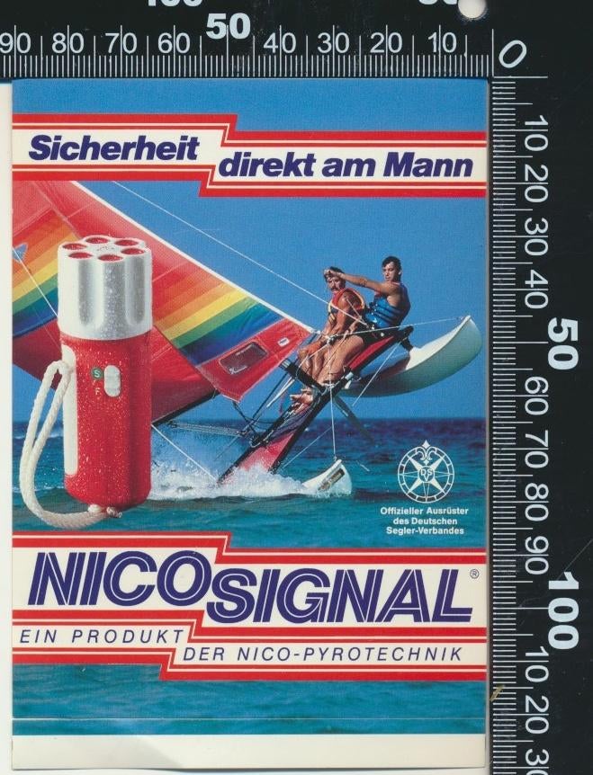 Sticker: Nico Signal (1), Ophalen of Verzenden, Zo goed als nieuw, Bedrijf of Vereniging