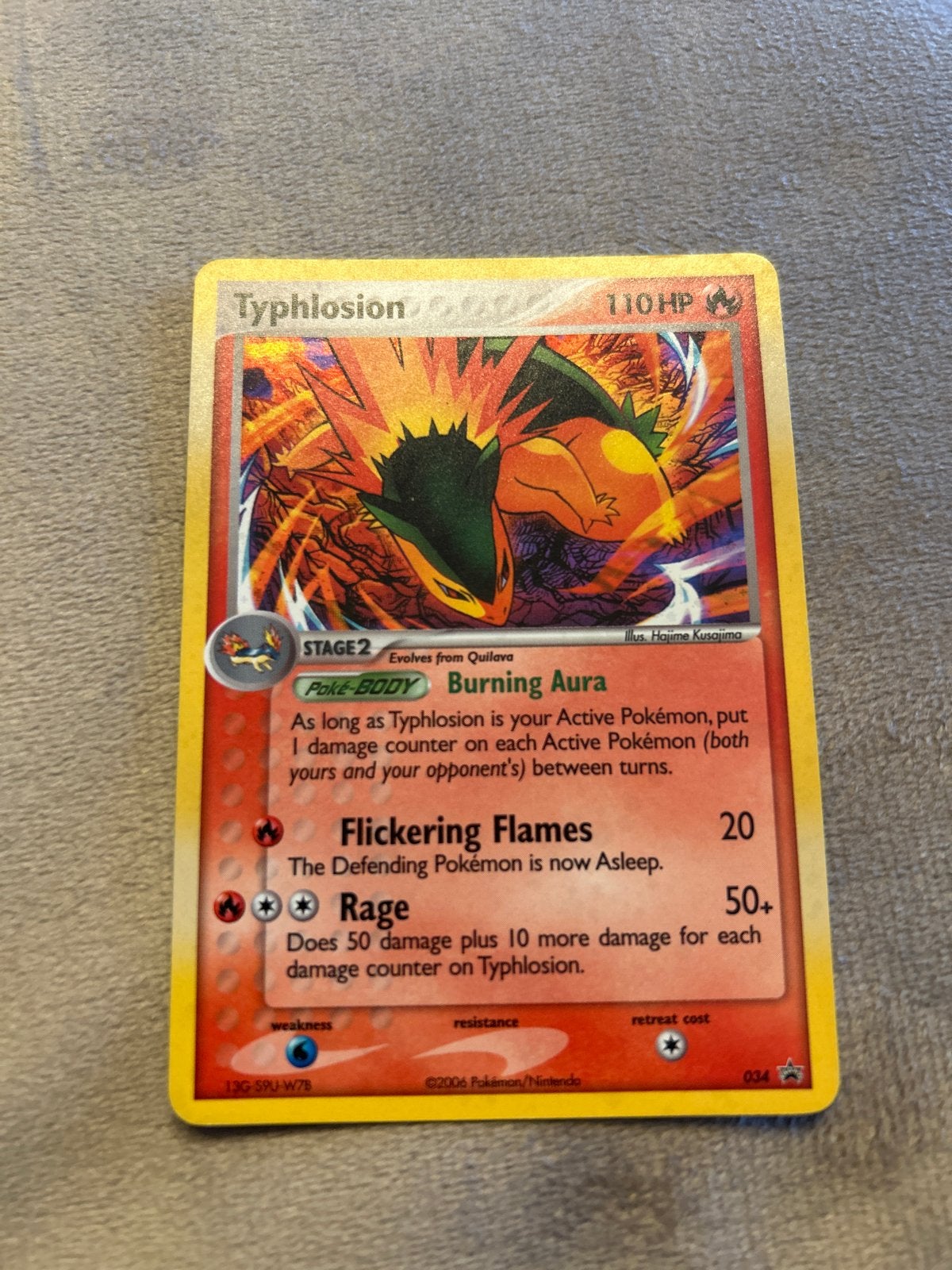 Pokémon Kaart: Typhlosion 110 HP - Stage 2, Ophalen of Verzenden, Gebruikt, Losse kaart