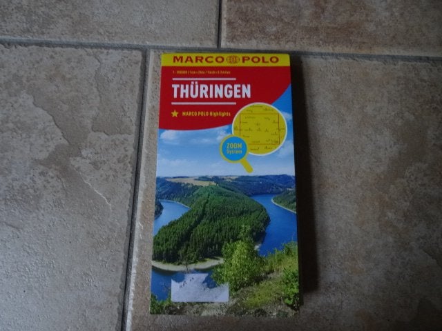 marco polo wegenkaart Thuringen, Boeken, Atlassen en Landkaarten, Ophalen of Verzenden, Duitsland, 1800 tot 2000, Landkaart