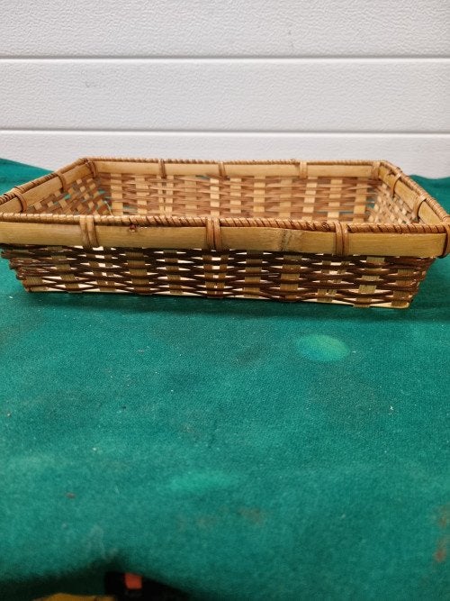 mandje rechthoekig gevolochten bamboe, Ophalen of Verzenden, 'T Olde Gre-j, Info@toldegrej.nl, Endepoelstraat 20f Didam