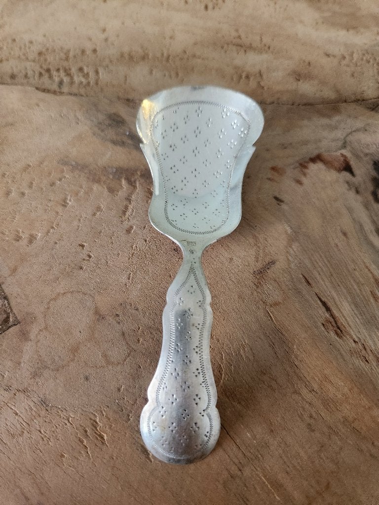 Biedermeier-stijl  zilveren suikerschep, Ophalen of Verzenden, Zilver