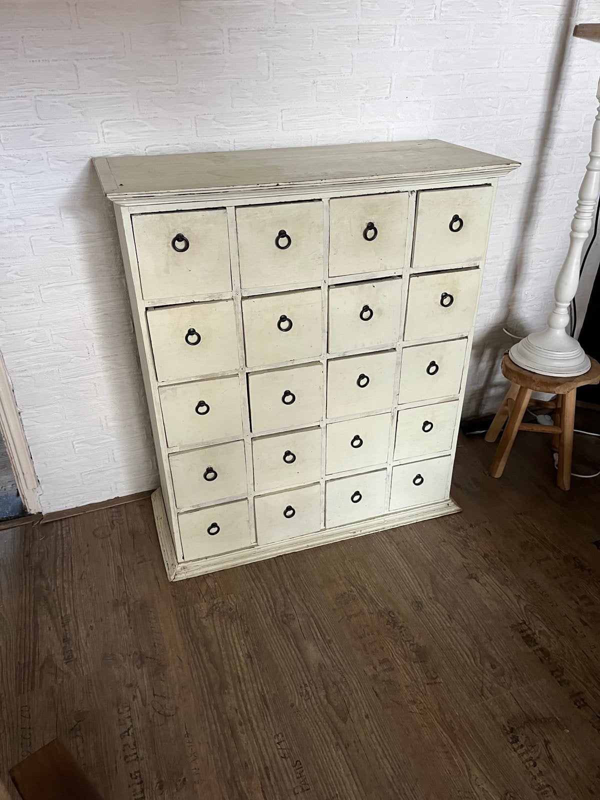 Brocante apothekerskast 20 lades - ladekast kruidenkast, Huis en Inrichting, Ophalen, Zo goed als nieuw, 25 tot 50 cm, Minder dan 100 cm
