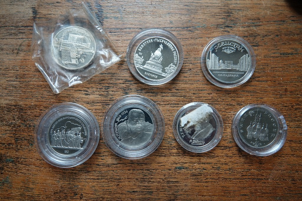 Russische herdenkingsroebels, Ophalen of Verzenden, Setje