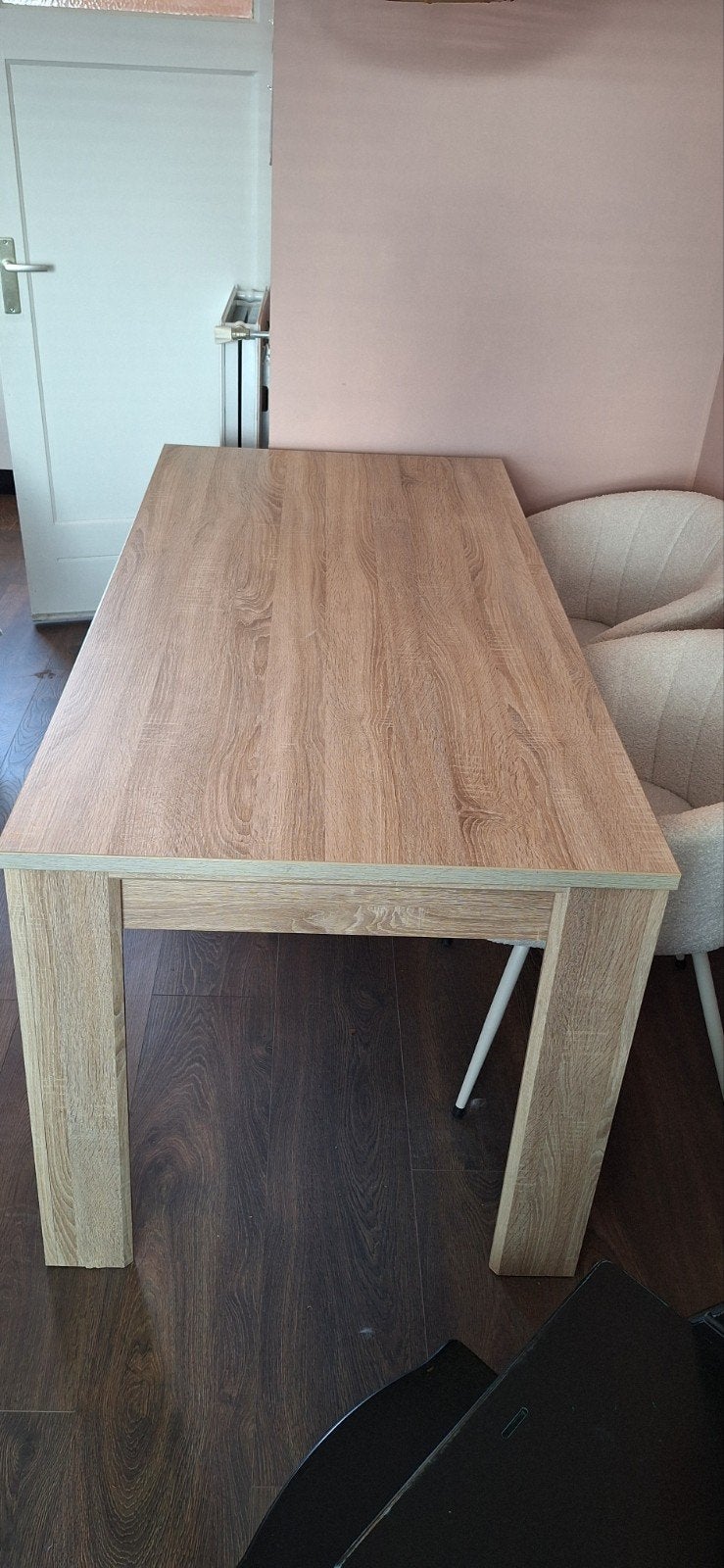 Eenvoudige houten eettafel - zo goed als nieuw, Huis en Inrichting, Tafels | Eettafels, Ophalen, 50 tot 100 cm, Zo goed als nieuw