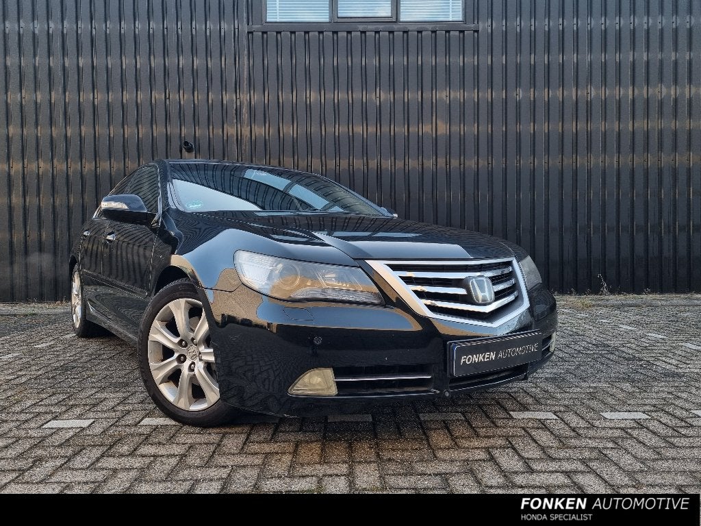 Honda Legend 3.7 I AUT 2010 Zwart (KB2 , lexus), Auto's, Automaat, Dealer onderhouden, Zwart, Leder