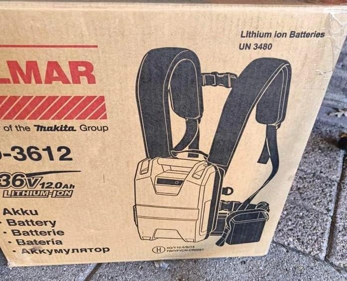 Makita Dolmar Rugaccu + 36v Heggenschaar  + Bladblazer 36v., Ophalen, Zo goed als nieuw, Dolmar, Accu