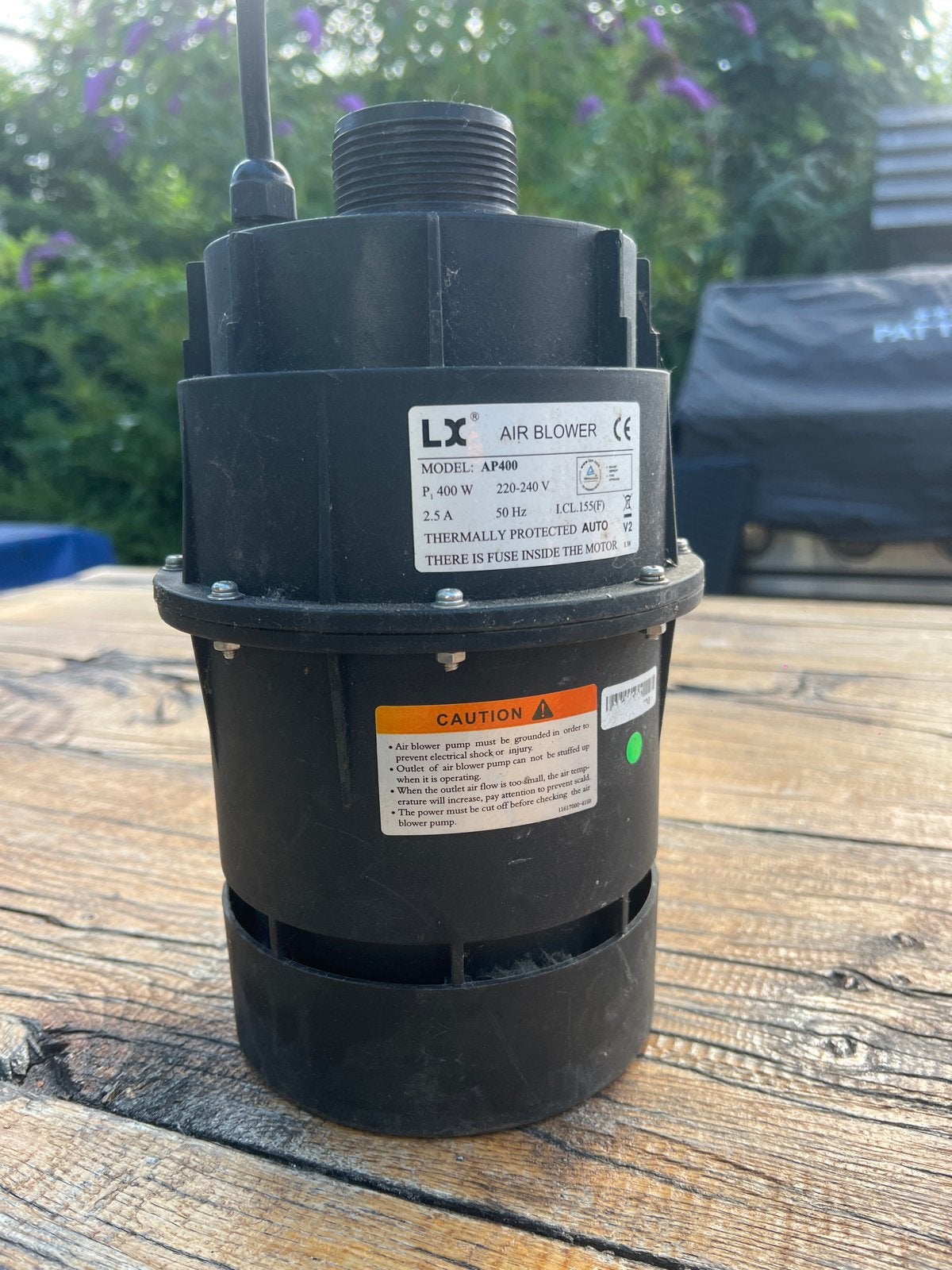 LX Air Blower AP400 - 400W voor spa of zwembad, Ophalen of Verzenden, Gebruikt