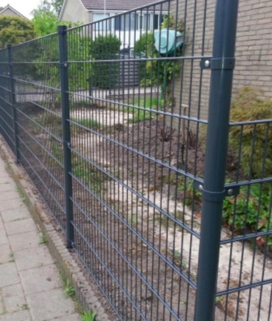 Dubbelstaafmat hekwerk NIEUW 163 cm Hoog COMPLEET (8/6/8), Ophalen, Nieuw, IJzer, Dubbelstaafmat hekwerk