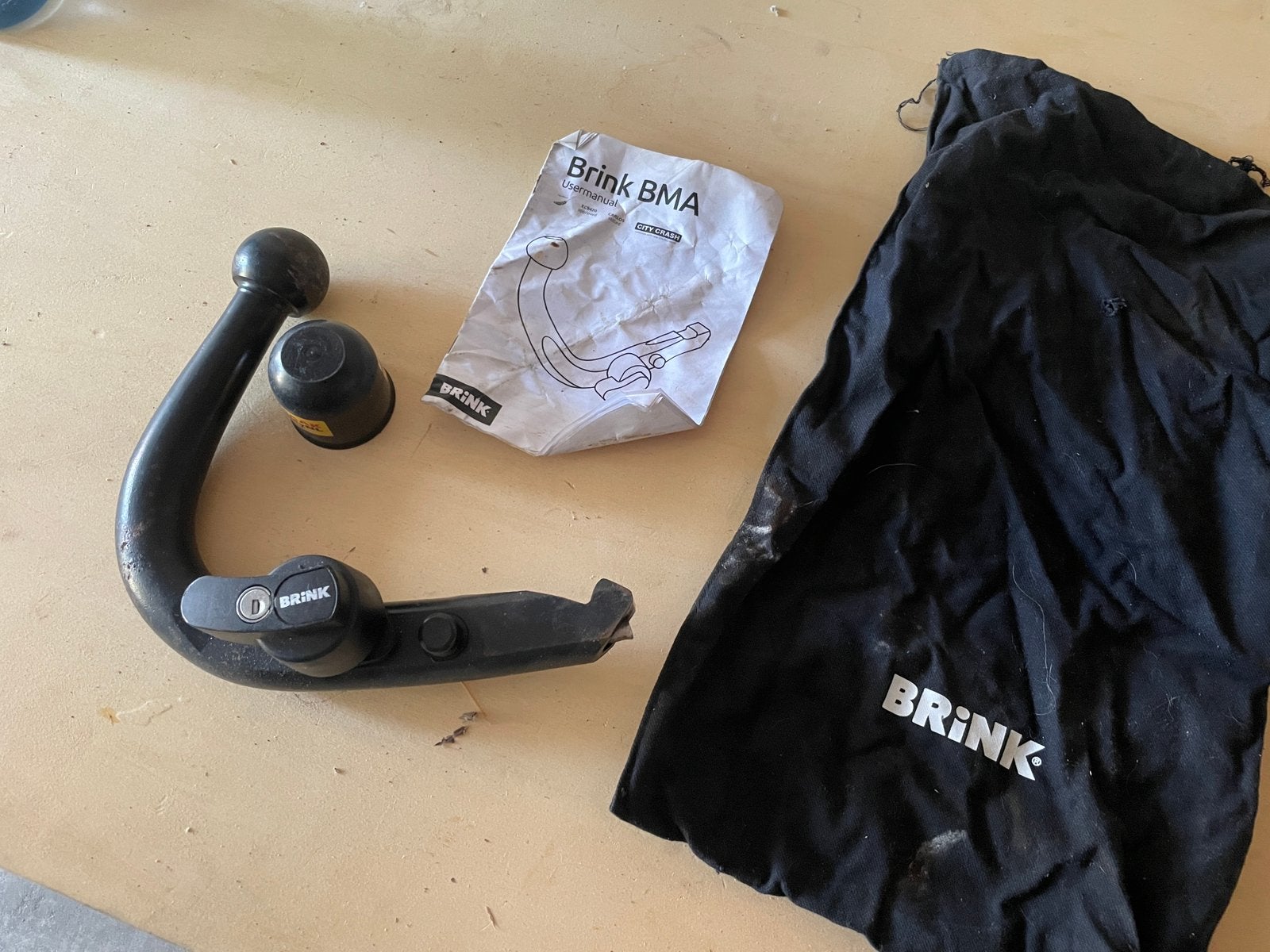Brink BMA afneembare trekhaakkogel – compleet met sleutels, Ophalen of Verzenden