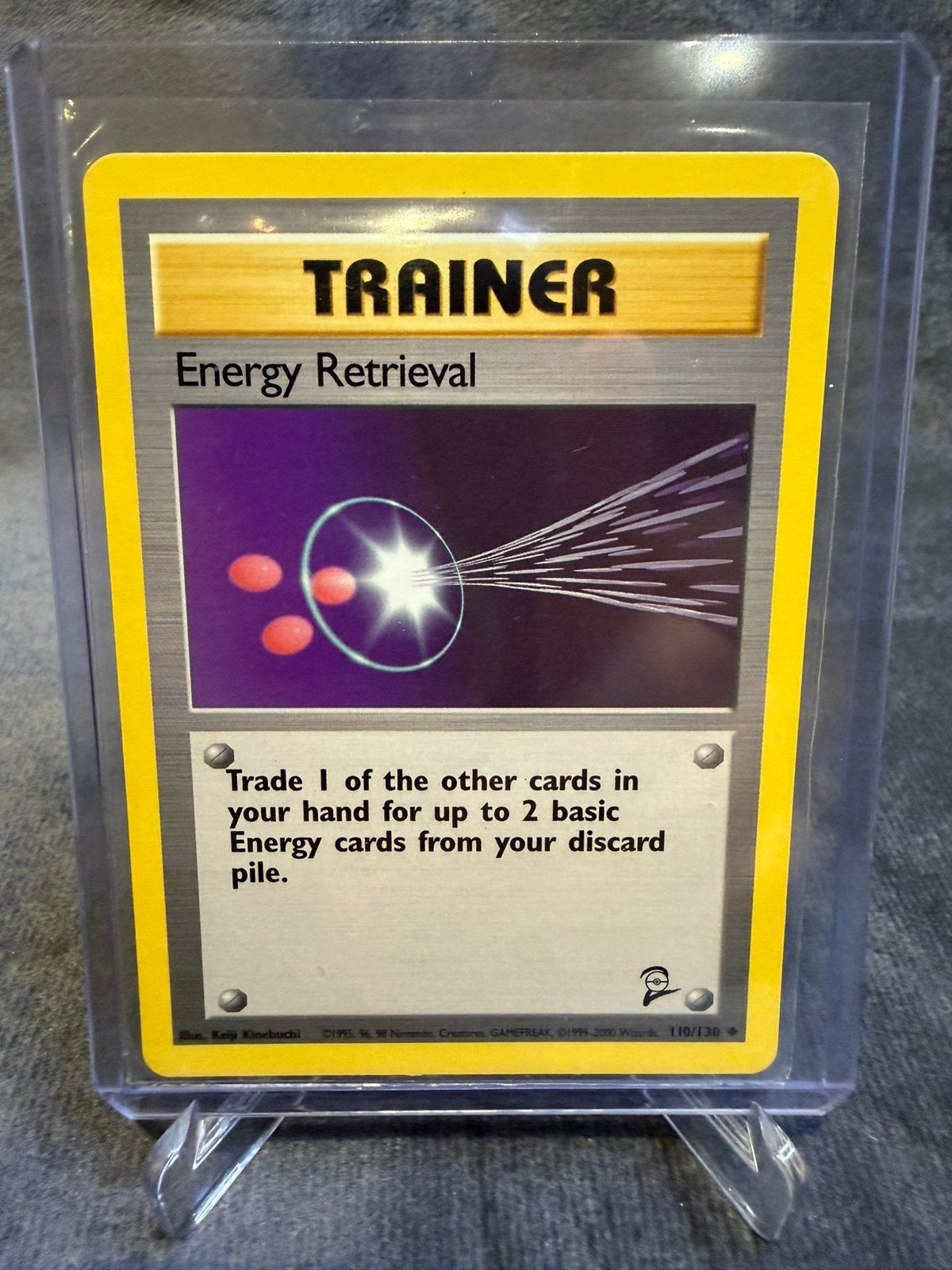 Pokémon Energy Retrieval 110/130 – Base Set 2 – Vintage – NM, Hobby en Vrije tijd, Verzenden
