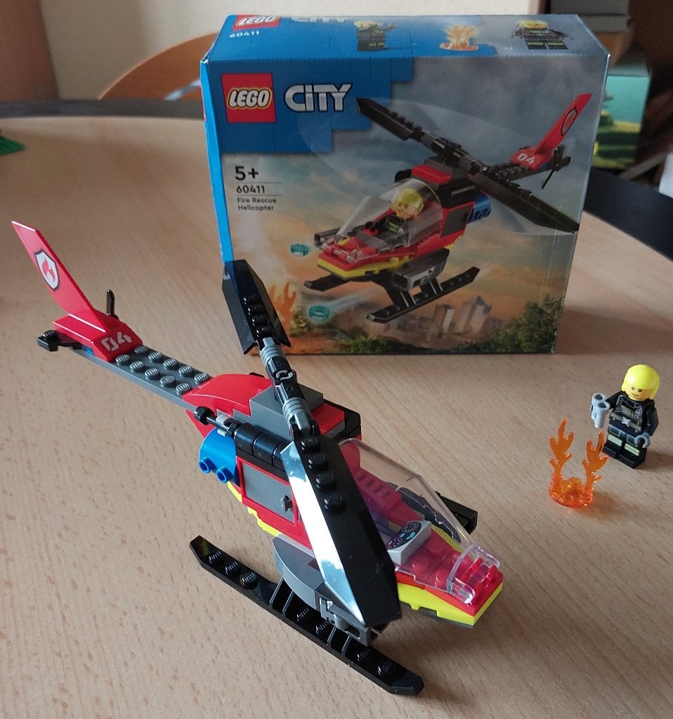 Lego City 60411 Fire Rescue Helicopter! Z.G.A.N.!, City, Lego, Ophalen of Verzenden, Zo goed als nieuw