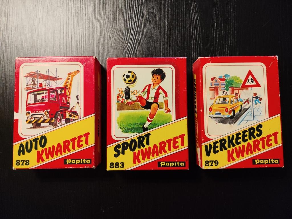 Vintage Papita Kwintet Spellen: Auto, Sport, Verkeer, Hobby en Vrije tijd, Gezelschapsspellen | Kaartspellen, Vijf spelers of meer