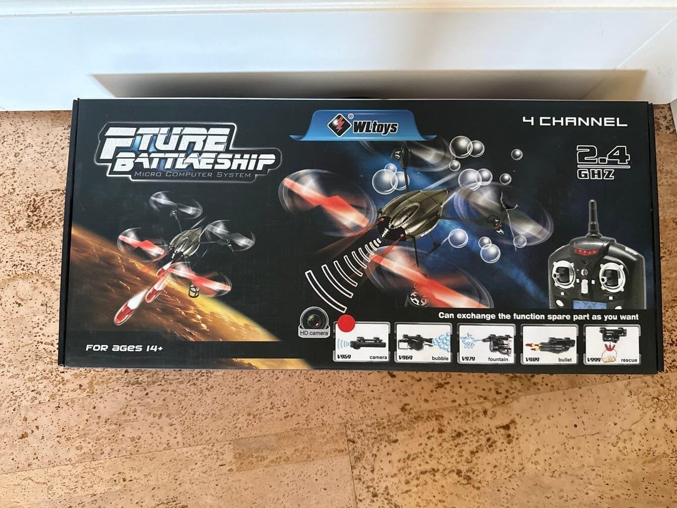 Wiltoys Future Battleship Speelgoeddrone met Camera, Ophalen, Basiskwaliteit, Overige merken, Nieuw