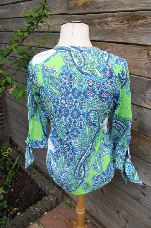 Tuniek blauw/ groen Emily van den Bergh mt 36 Vaste prijs, Blauw, Emily van den Bergh, Ophalen of Verzenden, Zo goed als nieuw